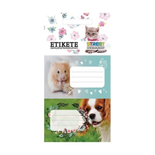 Street Füzetcímke STREET Animals cute 10 címke/csomag információs címke