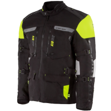 Street Racer All Season motoros kabát fekete-fluo sárga motoros kabát