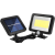 STREND PRO Garden Napelemes fali lámpa, Strend Pro Garden, fekete, 15 x 12,7 x 2,5 cm, 100 LED, 180 lm, 7000 K, mozgásérzékelős, kültéri, műanyag