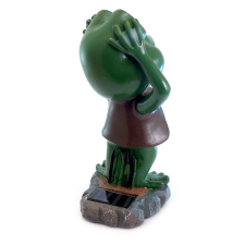Strend pro Kerti dekoráció MCT Kert, polyresin, napelemes lámpa, zár, 14x12x25 cm kültéri világítás