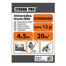 Strend Pro Standard 4 x 12,5 m, 12 µ, festő takarófólia ragasztószalag és takarófólia