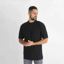  Striped Black Highneck Tee férfi póló