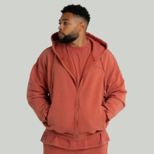 Strix Washed Zip kapucnis pulóver Terra M férfi pulóver, kardigán
