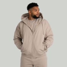 Strix Zip kapucnis pulóver Taupe XXXL