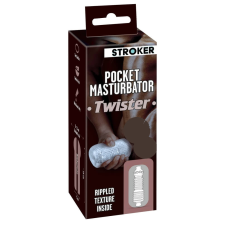 STROKER Twister - műpopsi maszturbátor (áttetsző) egyéb erotikus kiegészítők férfiaknak
