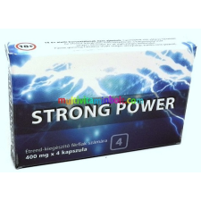  Strong Power 4 db potencianövelő kapszula Férfiak részére potencianövelő