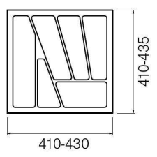StrongIn Evőeszköztartó 50/435 (430 x 435 mm) fémes papírárú, csomagoló és tárolóeszköz