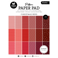 Studio Light Christmas reds Essentials Papírkészlet SL Pattern Paper Pad A5 36 lap decoupage papír