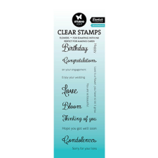 Studio Light Szilikonbélyegző - Sentiments - Clear Stamps (1 csomag) bélyegző