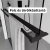  Stuxi Milano Gate Black Plus 1 falsíkra szerelhető, két oldalfalas walk-in zuhanyfal, 80x90 cm, 8 mm vastag vízlepergető biztonsági üveggel, helytakarékos sarokmerevítőkkel