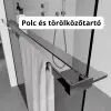  Stuxi Milano Gate Plus 1 falsíkra szerelhető, két oldalfalas walk-in zuhanyfal, 90x140 cm, 8 mm vastag vízlepergető biztonsági üveggel, helytakarékos sarokmerevítőkkel