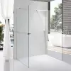  Stuxi Milano Gate Plus 2 falsíkra szerelhető, két oldalfalas walk-in zuhanyfal, 110x130 cm, 8 mm vastag vízlepergető biztonsági üveggel, helytakarékos sarokmerevítőkkel