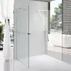  Stuxi Milano Gate Plus 2 falsíkra szerelhető, két oldalfalas walk-in zuhanyfal, 130x140 cm, 8 mm vastag vízlepergető biztonsági üveggel, helytakarékos sarokmerevítőkkel