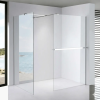 Stuxi Milano Kombi Plus 1 Walk-in zuhanyfal, 120x110 cm, 8 mm vastag vízlepergető biztonsági üveggel, polccal és törölközőtartóval