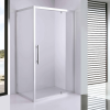 Stuxi Torino 120x90 aszimmetrikus szögletes nyílóajtós zuhanykabin 6 mm vízlepergető biztonsági üveggel, króm elemekkel, 200 cm magas