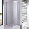 Stuxi Torino 70x100 aszimmetrikus szögletes nyílóajtós zuhanykabin 6 mm vízlepergető biztonsági üveggel, króm elemekkel, 200 cm magas