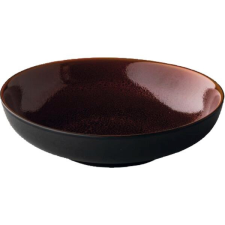 Style Point Mélytányér, Style Point Speckle 22 cm, piros/fekete tányér és evőeszköz