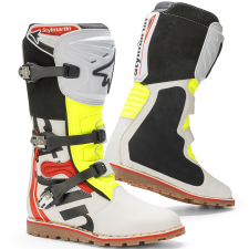 STYLMARTIN Impact Pro.2 motoros csizma fehér-fekete-fluo sárga motoros csizma