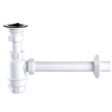 Styron Mosdó búraszifon dugós túlfolyós leeresztőszeleppel, 32 mm-es elfolyással szaniter