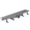 Styron Zuhanyfolyóka 600 mm DOMINO rozsdamentes fedráccsal