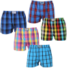 Styx 5PACK férfi bő szárú boxeralsó Styx klasszikus gumipánt többszínű (5A0112346) M