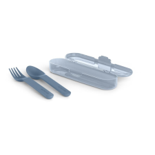 Suavinex Go Natural Cutlery Set étkészlet 12 m+ Blue 3 db babaétkészlet