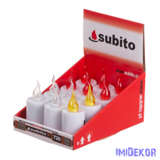 Subito S1 LED mécses 1200 órás 11 cm - Mix dekorációs kellék