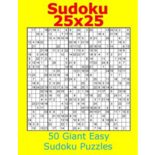  Sudoku 25x25 50 Giant Easy Sudoku Puzzles – Jacob James idegen nyelvű könyv