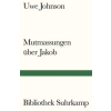 Suhrkamp Verlag AG Mutmassungen über Jakob | Uwe Johnson