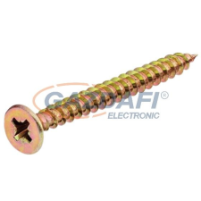  Süllyesztett fejű, horganyzott faforgácslap csavar, 4,5x40 barkácsolás, csiszolás, rögzítés