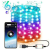 Sumker LED Fényfüzér Hangvezérelt Időzíthető 5V RGBIC Dream Color LED Szalag APP Vezérléssel 20M