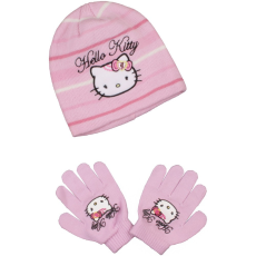 Sun city Hello Kitty rózsaszín sapka szett