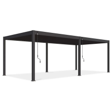 SUN DELUXE 3,6x7,2 m antracit terasz pergola kerti bútor