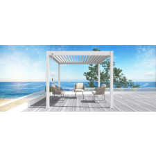  SUN ELEGANCE 3x3 m fehér terasz pergola kerti bútor