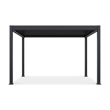 SUN ELEGANCE 3x4 m Motoros antracit terasz pergola + LED világítás kerti bútor