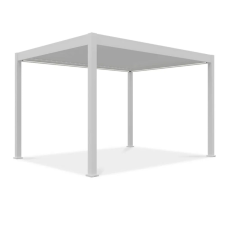  SUN ELEGANCE 3x4 m Motoros fehér terasz pergola + LED világítás kerti tárolás