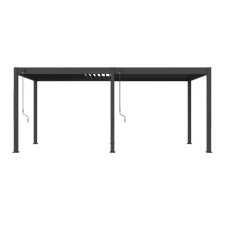 SUN ELEGANCE 3x6 m antracit terasz pergola kerti bútor