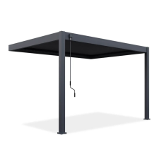  SUN ELEGANCE WALL 3x4 m antracit terasz pergola kerti bútor