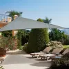 SunGarden Napvitorla - árnyékoló teraszra, háromszög alakú 5x5x7 m Grafit színben - HDPE anyagból
