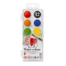 Süni Ico 22,5mm 12 féle színű vízfesték készlet (SÜNI_7270012001) ecset, festék