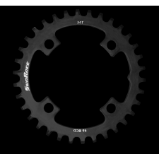 Sunrace CRMS Narrow Wide 4 furatos szimmetrikus lánctányér [fekete, 32] kerékpáros kerékpár és kerékpáros felszerelés