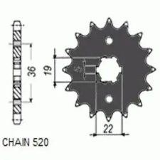 SunStar SUNF338-13 első lánckerék Sunstar Erőátviteli alkatrészek Láncok, lánckerekek, láncszettek Első lánckerekek egyéb motorkerékpár alkatrész
