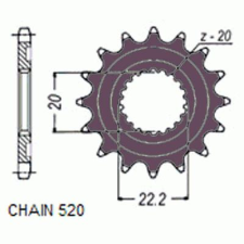 SunStar SUNF388-12 első lánckerék Sunstar Erőátviteli alkatrész Lánc, lánckerék, láncszett Első lánckerék egyéb motorkerékpár alkatrész