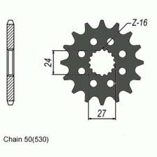 SunStar SUNF560-17 Első lánckerék Sunstar Erőátviteli alkatrész Lánc, lánckerék, láncszett Első lánckerék egyéb motorkerékpár alkatrész