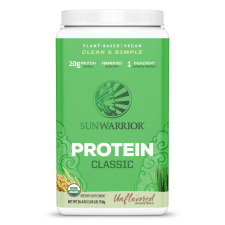 Sunwarrior Classic Protein, ízesítetlen, 750 g  Étrend-kiegészítő vitamin és táplálékkiegészítő