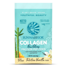 Sunwarrior Collagen Builder, 25 g - Tahiti vanília  Étrend-kiegészítő vitamin és táplálékkiegészítő