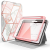 Supcase Apple iPad mini 2021 (mini 6) Supcase Cosmo 360°-os tablet tok, Rózsaszín/Márvány minta