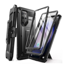 Supcase UNICORN BEETLE PRO műanyag telefonvédő (360°-os védelem, erős ütésállóság, műanyag előlap) FEKETE Samsung Galaxy S24 Ultra (SM-S928) tok és táska