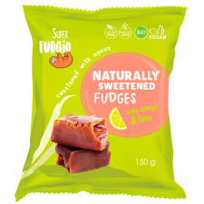 Super Fudgio bio tejmentes lime-agavé karamella 150g diabetikus termék