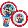  Super Mario étkészlet, micro műanyag szett, pohárral 260 ml